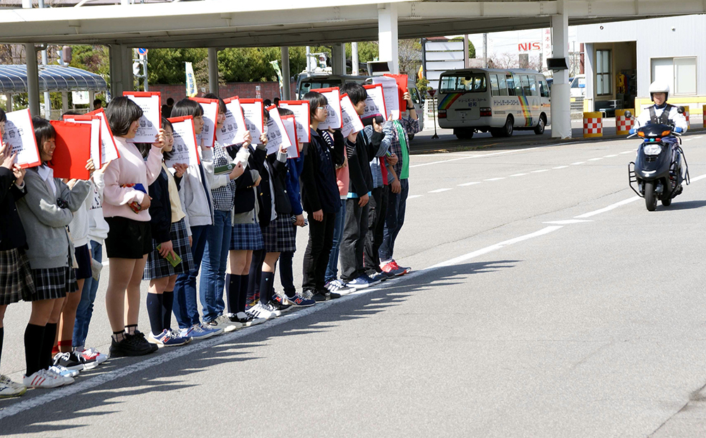 屋代南高等学校交通安全教室レポート