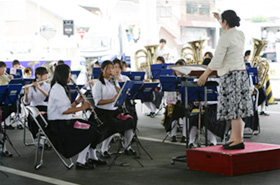 須坂市墨坂中学校吹奏楽部の皆様による演奏