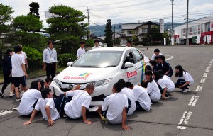 更級農業高等学校交通安全教室レポート