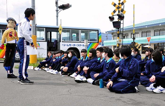 更級農業高等学校交通安全教室レポート